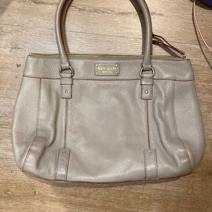Kate Spade grey taupe handbag